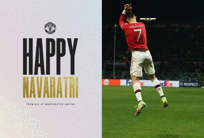 Fans' Lavish Praise Manchester United As The Renowned Football Club Wishes 'Happy Navaratri'